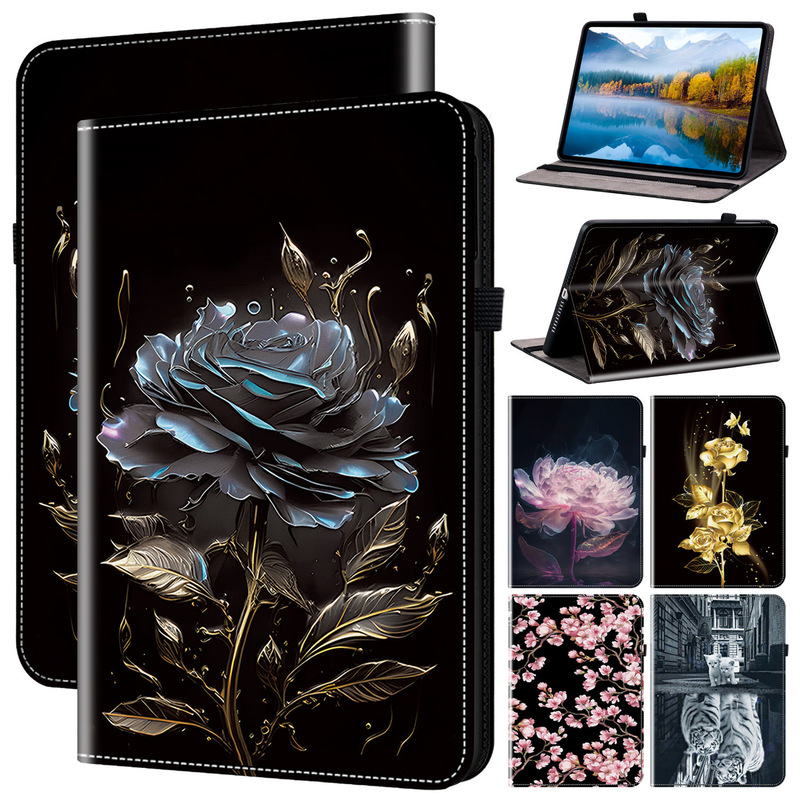 Suitable for Amazon Fire Hd8 2018 151617 Stand Hd 8 10 2024 Leather Case Anti-Fall Tablet Case