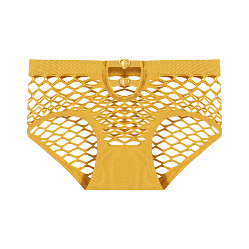Women's underwear sexy and alluring large size net sand live broadcast new style metal breathable triangle pants factory direct sales 