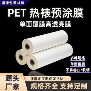 Pet Thermal Laminating Film High-Gloss Pre-Coated Film 1inch Core Photo Advertising Self-Adhesive Anti-Laminating Machine Transparent Thermal Laminating Film