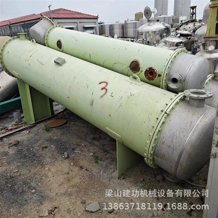 二手不锈钢列管冷凝器 间壁式气体换热冷却器 卧式热交换器 回收