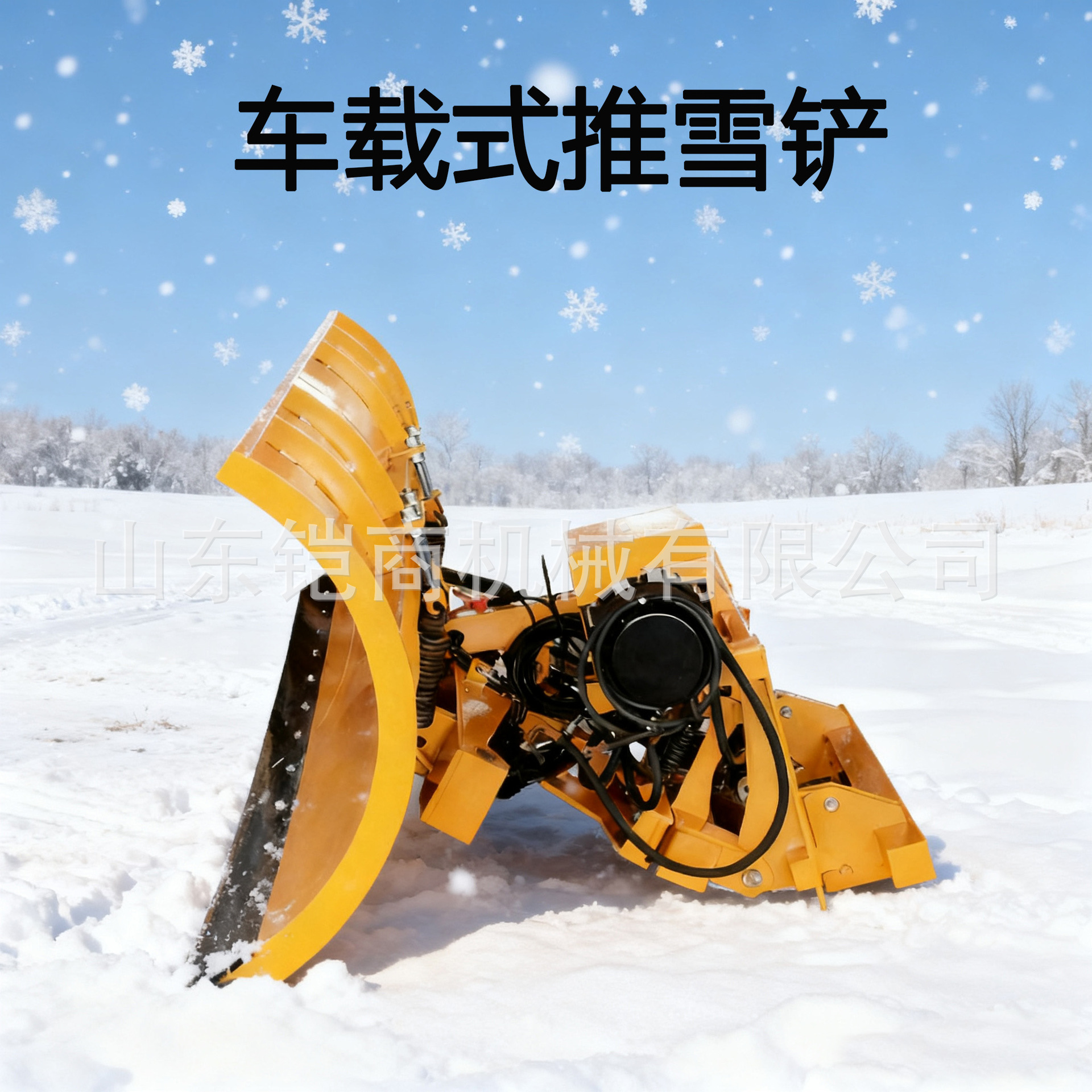 大型车载式推雪铲高速路面积雪清雪铲市政环卫车改装公路除雪铲
