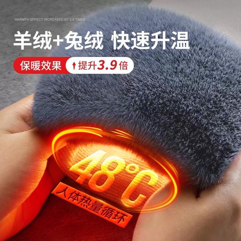 长款绑带羊绒护膝加绒加厚秋冬季防寒保暖护膝加长款弹力针织护膝|undefined