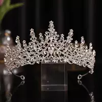 Европейские и американские свадебные украшения, комплект из трех предметов, простая и свежая тиара со стразами, корона, тиара для дня рождения, свадебная корона
