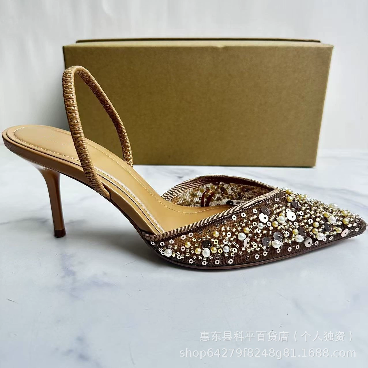 ZA2025 новая женская обувь с бисером