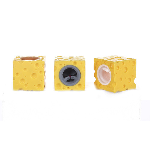 Creative stress-relief cute cheese mouse cup, squeeze fun pranks squirrel cup, stress relief and venting ball, prank toy