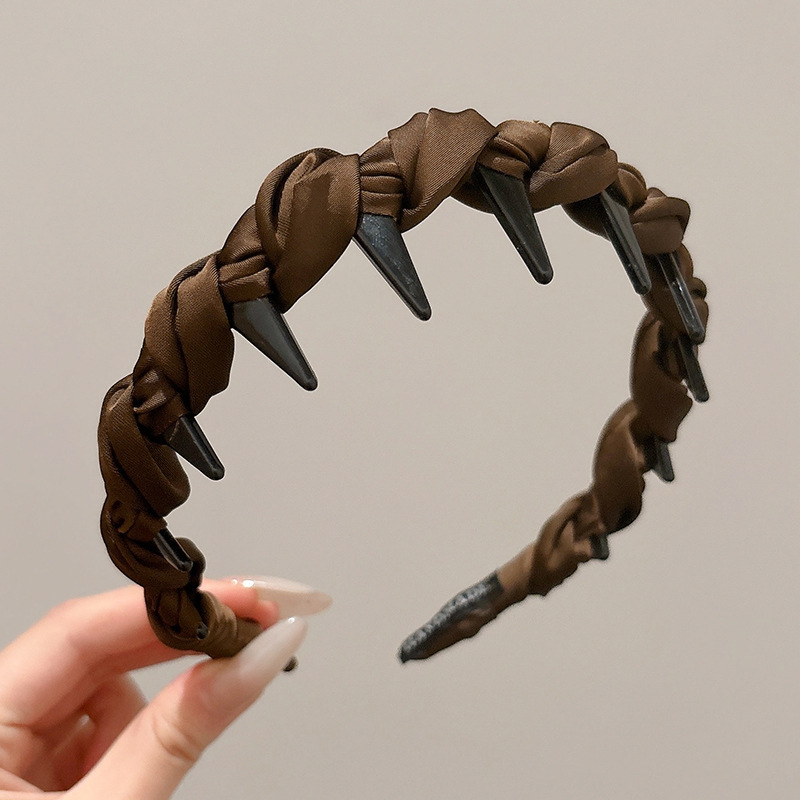 Diadema alta para mujer, nueva colección 2026, accesorio para el cabello estilo Chanel francés, elegante banda ancha para el cabello.