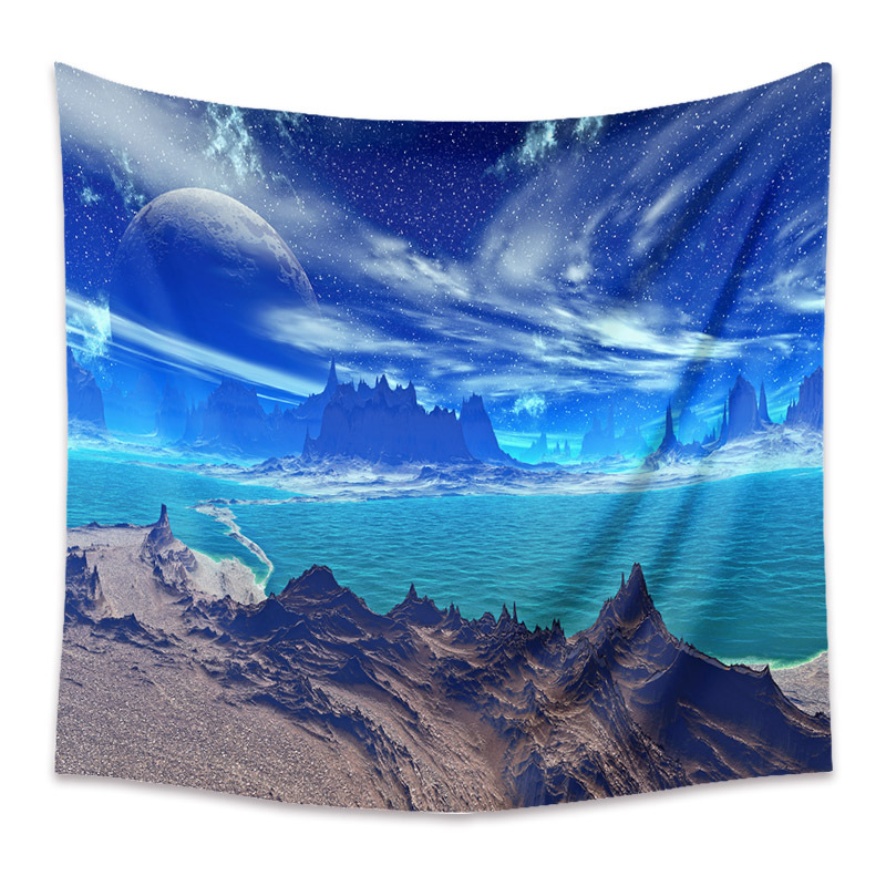 Fashion Universe Painting Wall Decoration Cloth Tapestry Wholesale Nihaojewelry display picture 140