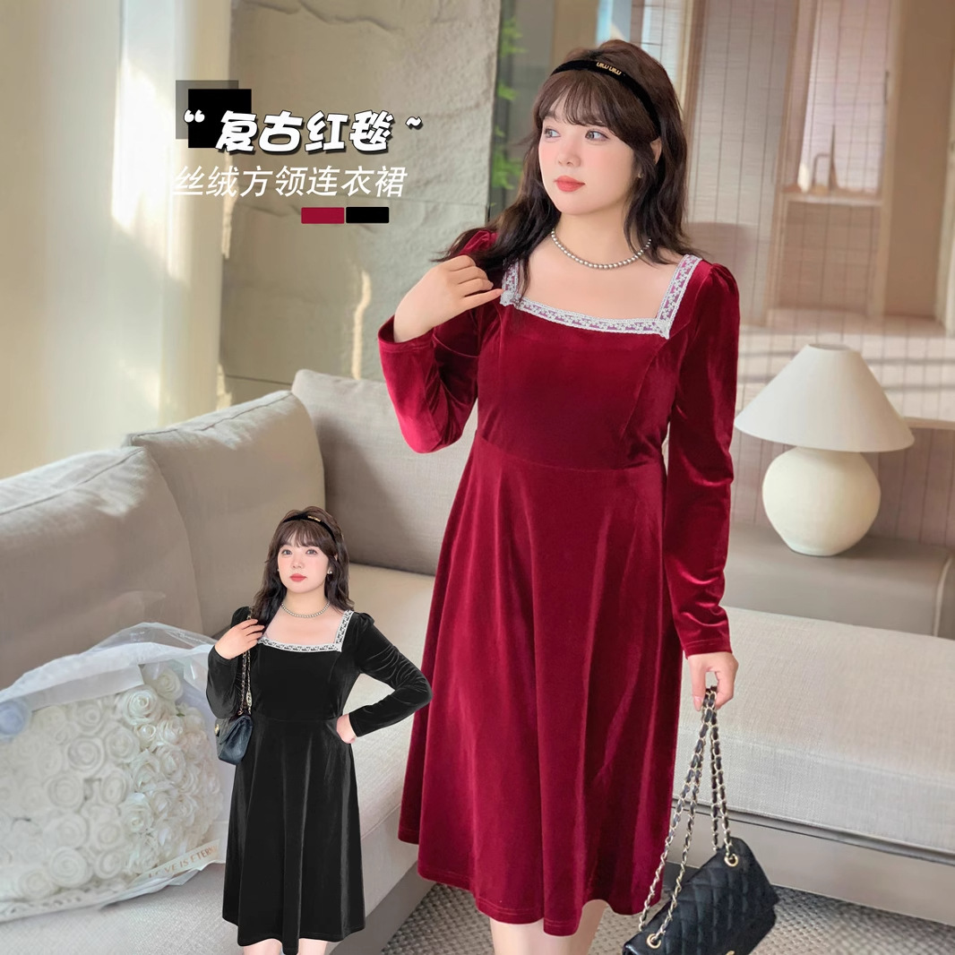 冬  XL-4XL 大きいサイズ ワンピース   冬  XL-4XL 大きいサイズ ワンピース