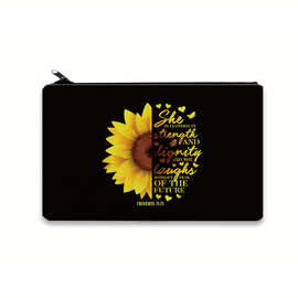 跨境款帆布笔袋批发,力量&尊严,她笑无所畏惧的未来化妆袋,零钱包