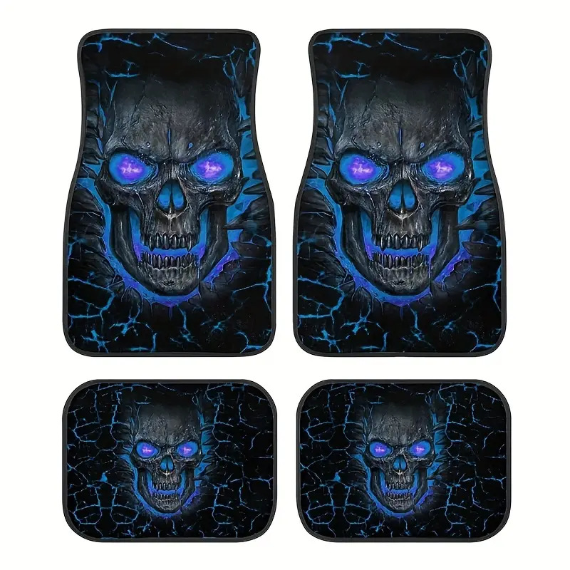 Amazon Temu American Car Floor Mats Four-Piece Set Car Interior Decoration Floor Mats Stain-Resistant Floor Mats Ready for Labeling and Delivery