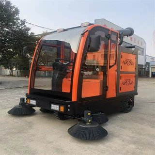 工厂车间路面扫路车 物业小区道路清扫车小区物业道路扫地机