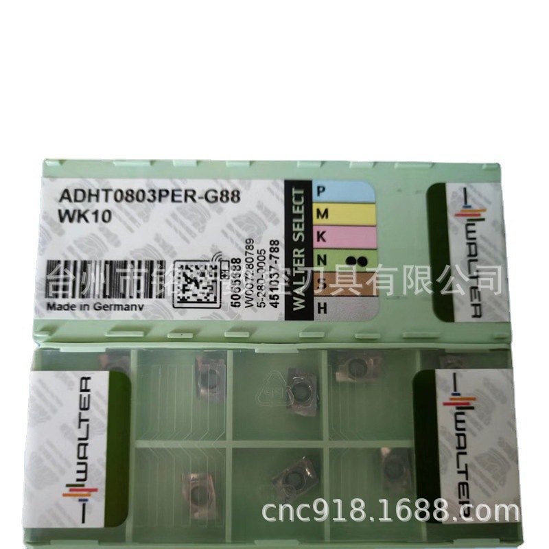 原装德国WALTER瓦尔特数控铣削刀具ADHT0803PER-G88 WK10铣刀片