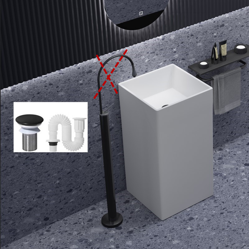 No holes and generous 45+45+86 white single basin drain