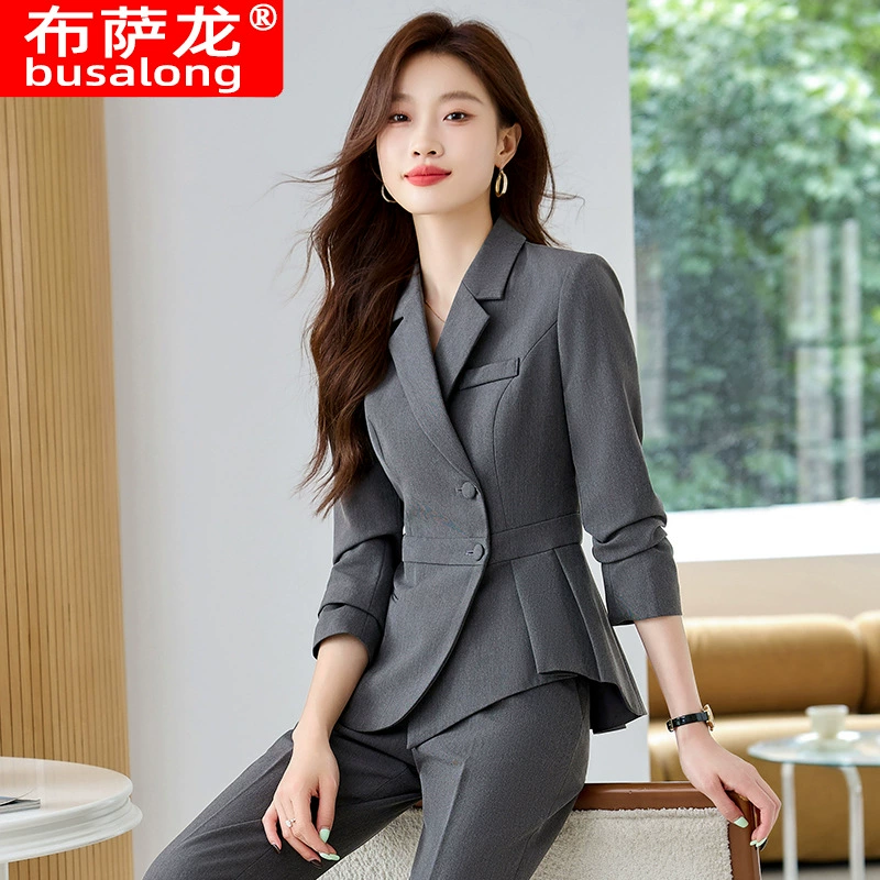 2025 новый стиль busalong busalong женский длинный рукав профессиональный костюм брюки костюмный комбинезон женский 6666