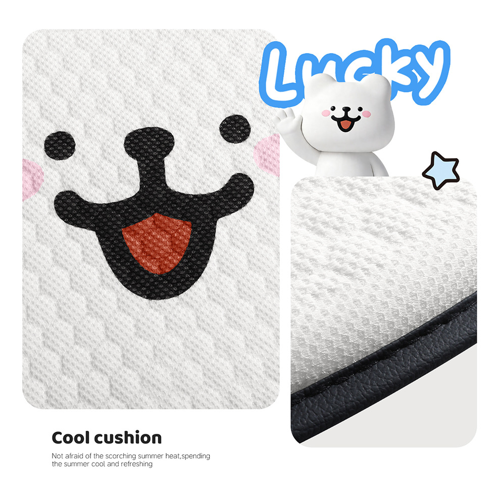 Summer Honeycomb Gel Car Seat Cushion Office Ice Silk Chair Cushion Cartoon Butt Cushion Gel Breathable Seat Cooling Cushion