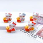 仿真薯条猫咪立体食玩树脂小配件diy钥匙扣奶油胶材料包饰品批发