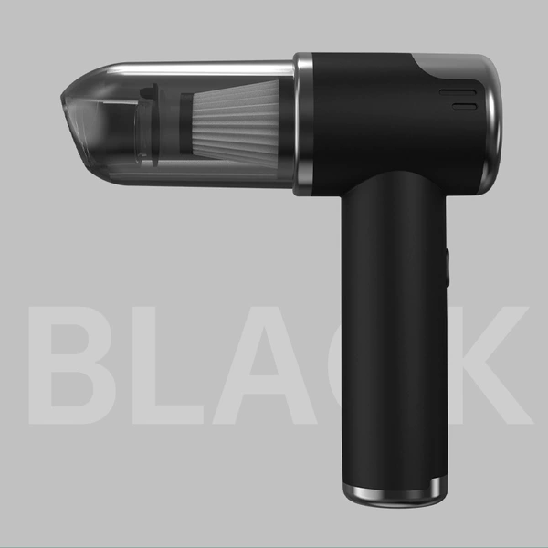 Black vacuum cleaner, engine