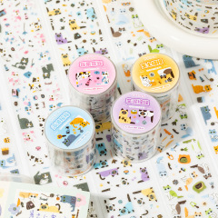 かわいい猫ペットフラッシュサンドテープ漫画かわいいペットカットフィルムステッカーハンドブック Guka diy 素材装飾コラージュ