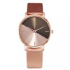Two-color belt, ultra thin fashionable quartz watch for leisure, simple and elegant design, wholesale