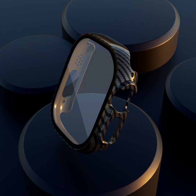 適用蘋果手錶殼iwatch8pro特別版PC殼鋼化膜一體保護套49MM全包硬
