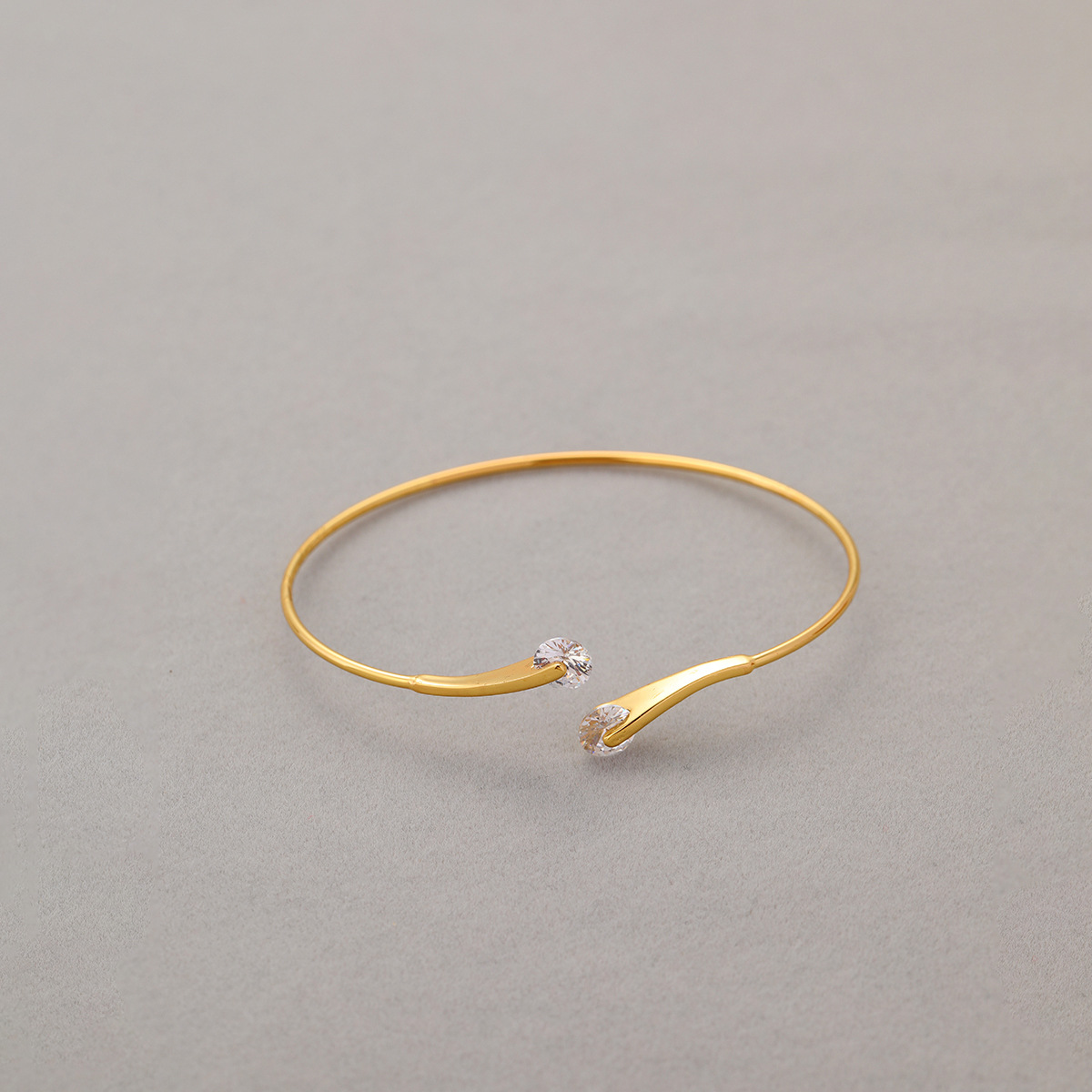 6g Weight Bangle Classification Brass Chain Material Vintage Style Classic Style Geometric Brass Bangle In Bulk
