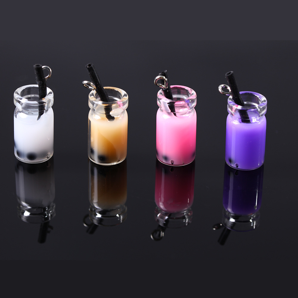 Mariposa fresca DIY joyería colgante mini perla leche té caramelo helado con cuentas pulsera collar accesorios de joyería