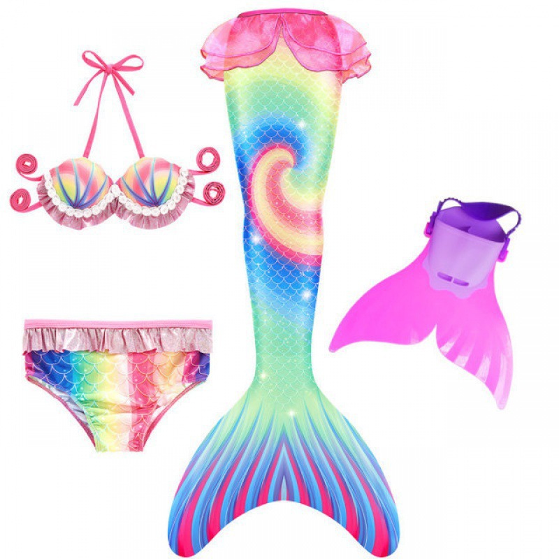 레인보우 컬러 3종 세트 + 오리발