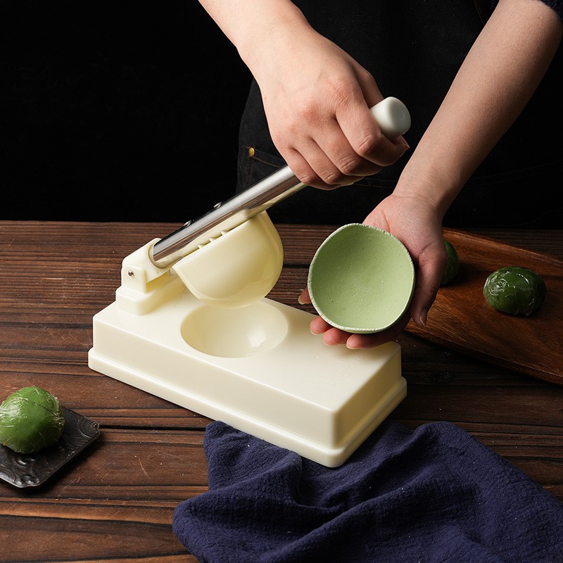 Qingming fruit green dough pressed skin mold hand-made glutinous rice cake Amy rice cake wrapped moon cake skin household tools Xue Mei Niang artifact