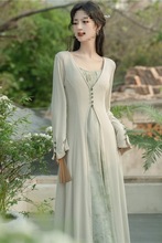 春装新中式女装国风套装温柔风仙女超仙森系吊带开衫两件套女