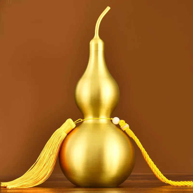 Медные украшения в виде тыквы, подвеска из чистой латуни, открытая тыква, подвеска для гостиной, мебель для домашнего офиса, украшение для дома, подарки