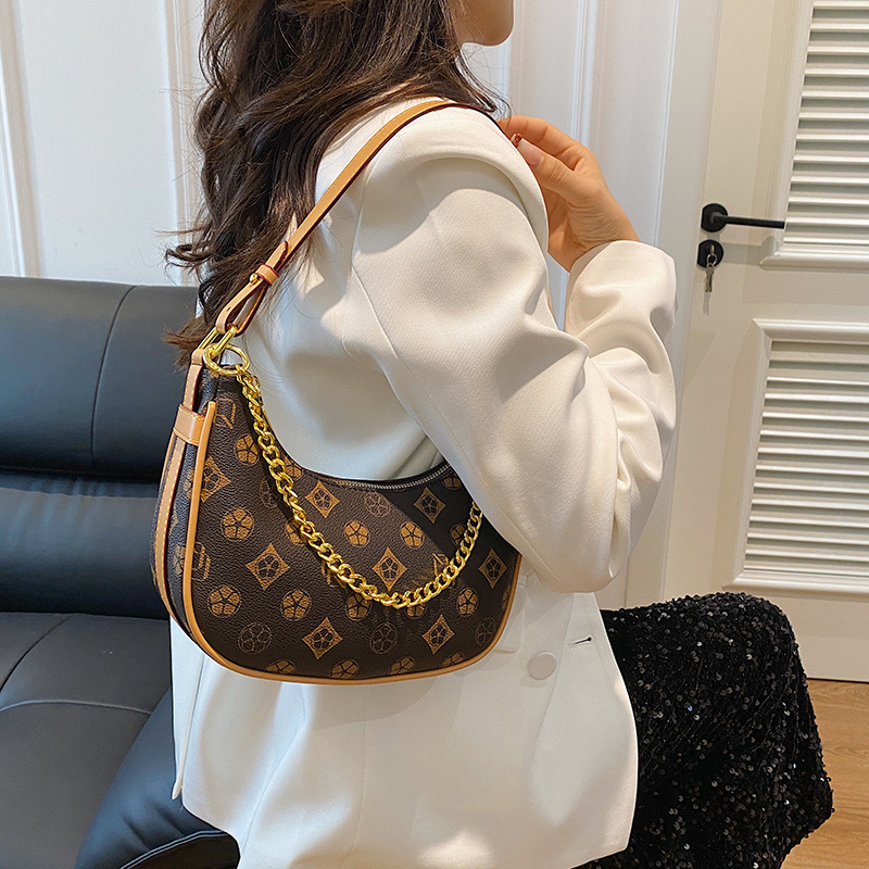 Vintage Print Small Crossbody Shoulder Bag For Women, Square Design_voghion.com