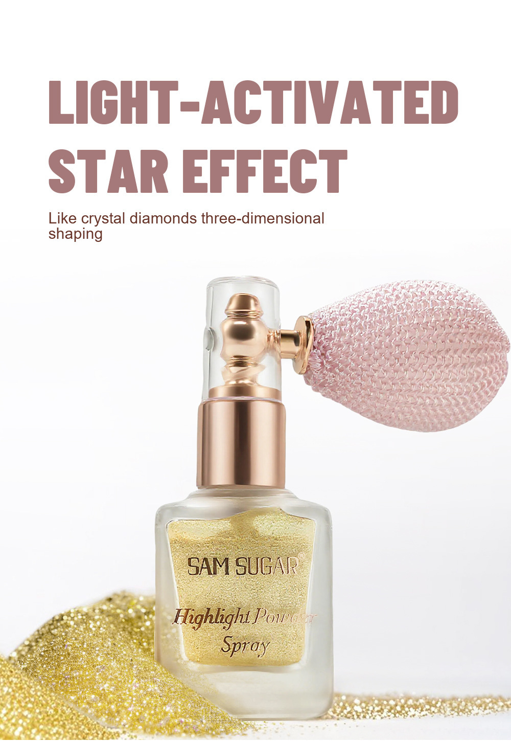 Glitzerndes Highlighter Puder Spray Für Gesicht Und Körper_voghion.com