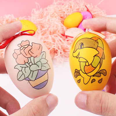 Creative Kids DIY Hand drawn Coloring Eggs suit Puzzle Start work Coloring Eggs student prize gift wholesale