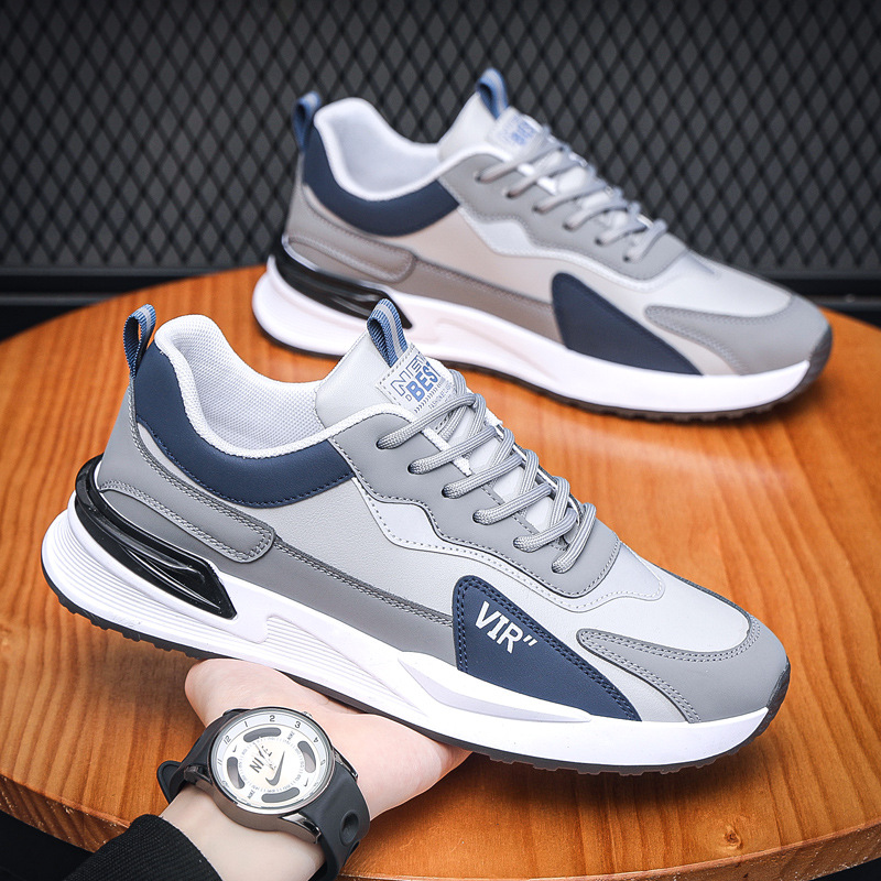 Zapatos de hombre calientes 2025 otoño y invierno zapatos deportivos casuales de moda coreana transpirables antideslizantes zapatos de correr suaves ligeros