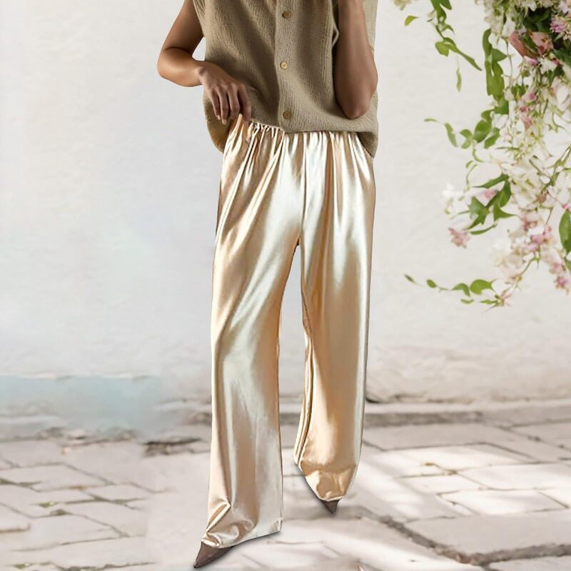 2026 New Style High-End Simple and Elegant Loose Pants for Spring and Summer with Drawstring and Drape Effect, Casual Straight-Leg Women's Trousers 2026 New Style High-End Simple and Elegant Loose Pants for Spring and Summer with Drawstring and Drape Effect, Casual Straight-Leg Women's Trousers