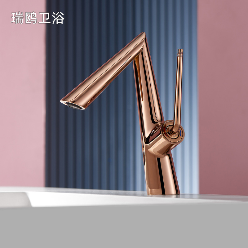 All-Copper Basin Faucet Hot and Cold Bathroom Washbasin Faucet Washbasin Faucet Home Hotel Designer Model