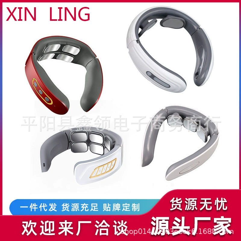 Новый многофункциональный массажер для шейного отдела позвоночника, электромагнитный ударный импульсный физиотерапевтический инструмент, массажер для шеи, защита для шеи, оптовая продажа