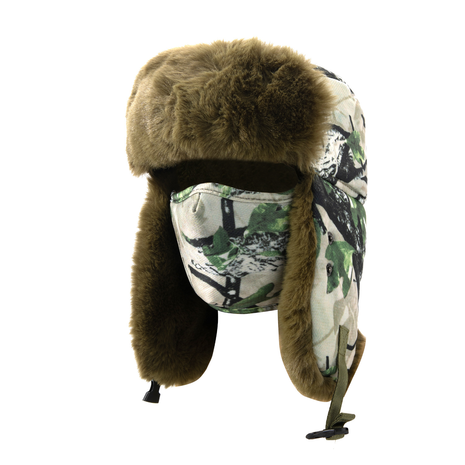 Sombrero invierno Thunderbolt sombrero hombre camuflaje grueso sombrero de esquí calentamiento almacenamiento de calor guantes de terciopelo sombrero de vuelo moda de personalidad