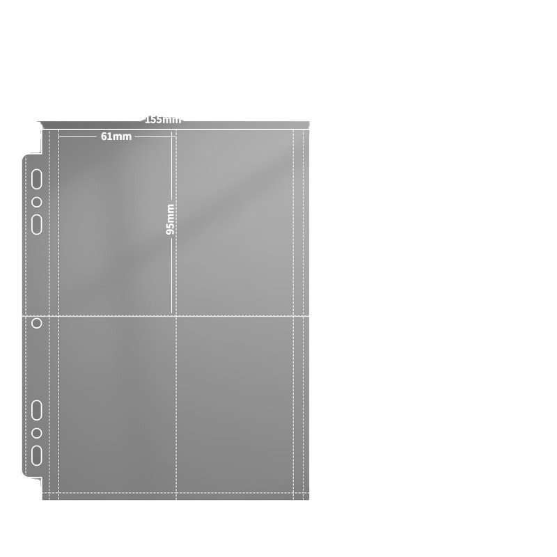 Tarjeta transparente dentro de la página 3 / 3.5 pulgadas para adaptarse a la tarjeta de juego de estrella de Chase de tarjetas de alta definición material PP image 5