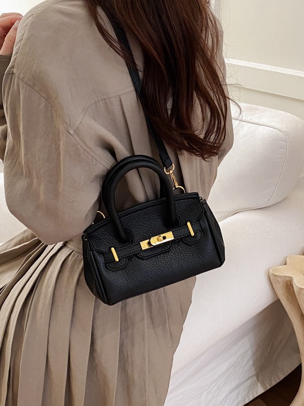 Bolso para mujeres 2026 nuevo cross-border lichi bolso de platino portátil de alta humedad de moda lujosa exquisita mochila