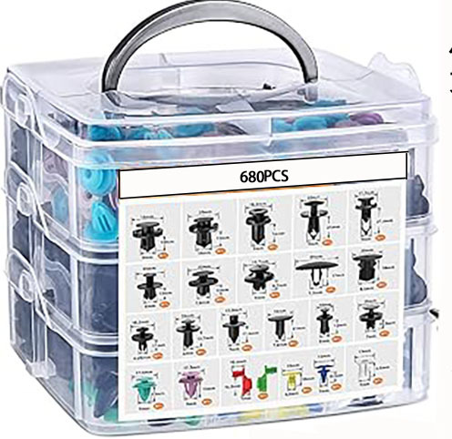 725 680 UNIDS en caja hebilla universal de parachoques del coche reparación tornillo remache sujetador accesorios traje