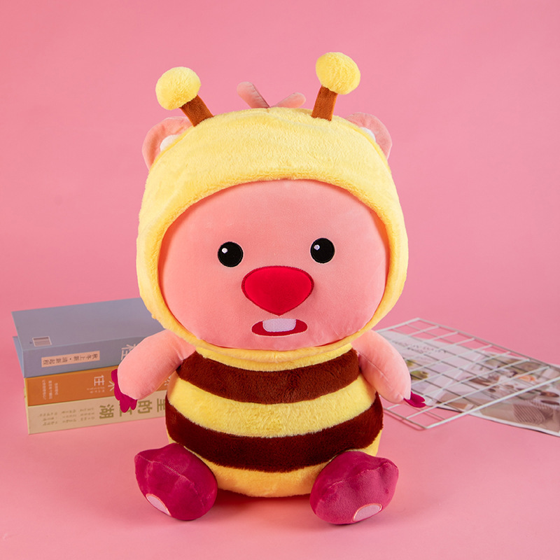Popular en línea popular cross-dressing lindo Beaver Ruby loopy pargo asado muñeca de peluche de juguete ventas directas de la fábrica