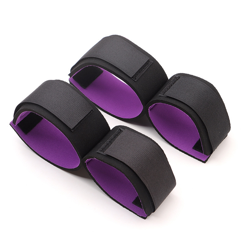 Purple Bed Restraint Set with Leg Splitter and Hand & Foot Cuffs — detail image 7