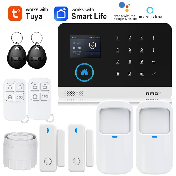 2 infrared + 2 door sensors + 2 remote control