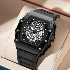 Cross-border brand watches men's watches trendy waterproof men's watches student personalized barrel-shaped quartz watches wholesale