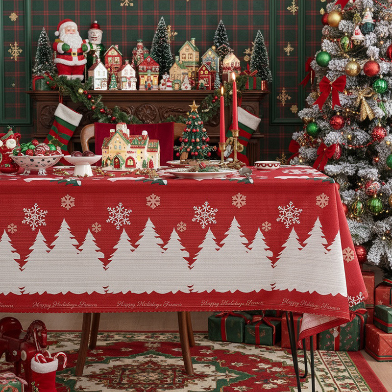 新しいアメリカンテーブルクロスクリスマステーマテーブルクロスクリスマステーブルクロステーブルマットホリデーデコレーションテーブルクロスメーカー卸売|undefined