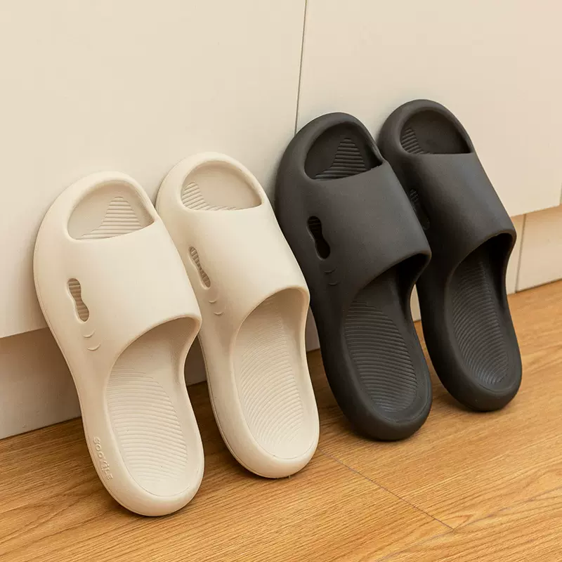 拖鞋女夏季简约防滑居家浴室洗澡情侣平底抗菌防臭凉拖踩屎感软底
