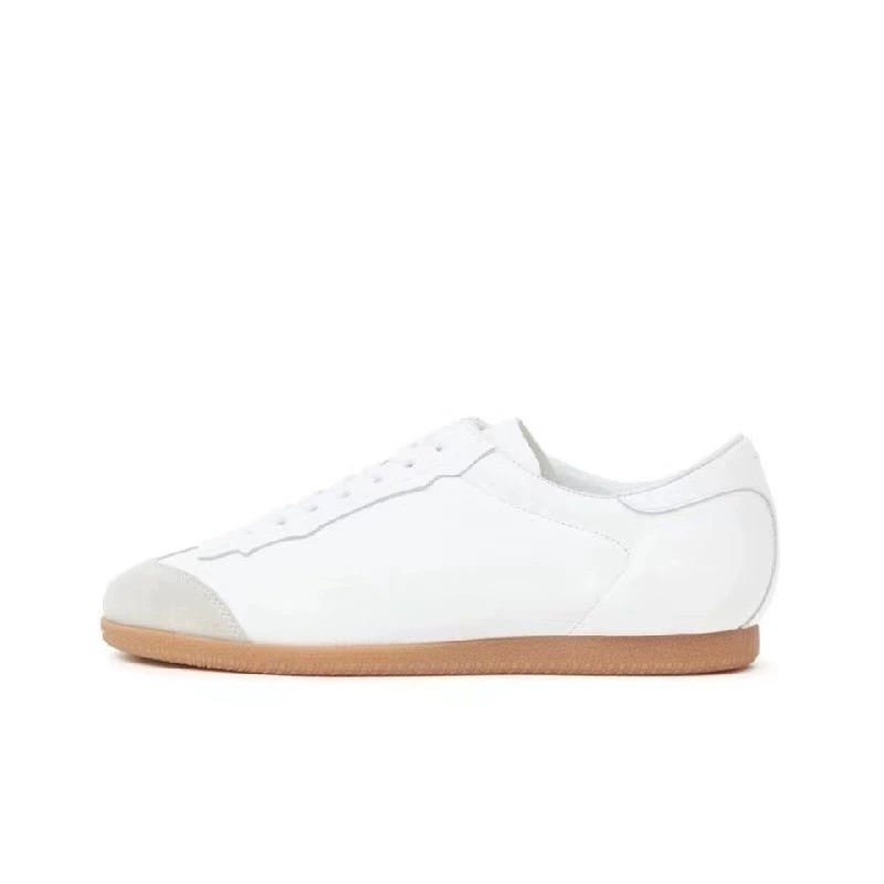 Почти оригинал: High-version Celebrity's same genuine leather training shoes for women 2025 new couple retro MM6 casual forrest goat shoes for women
