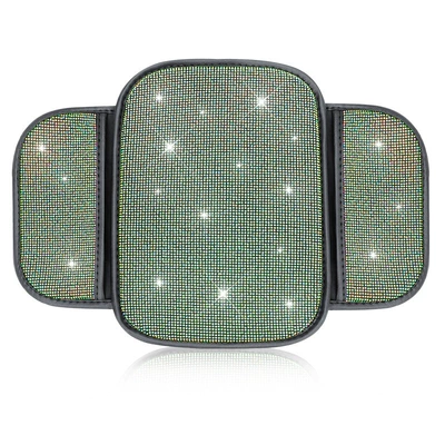 Armrest box | Hot-Drilled Diamond Armrest Pad - storage-bag-style-black-colored-diamond