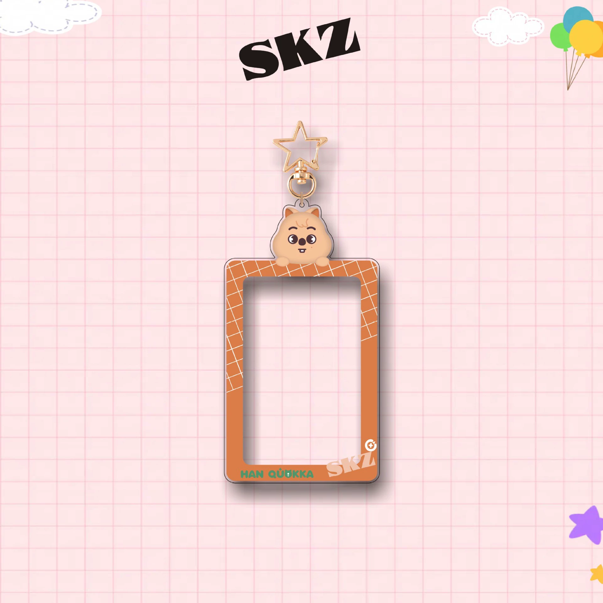 Ключодержатель acrylic StrayKids серии SKZOO, фото-рамка, набор маленьких карточек, звезда вокруг звезды